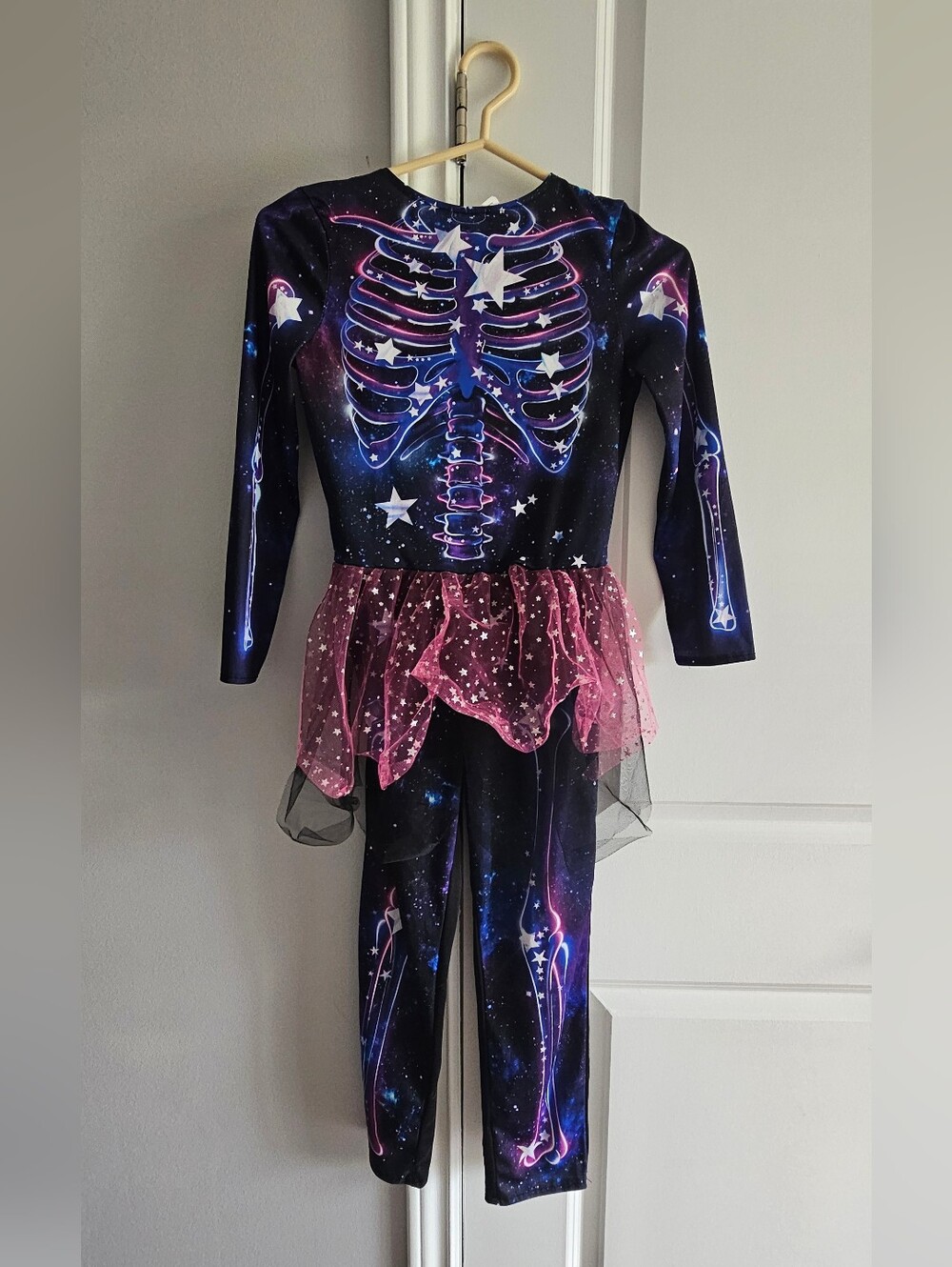 Girls Skeleton Glamor Halloween Costume